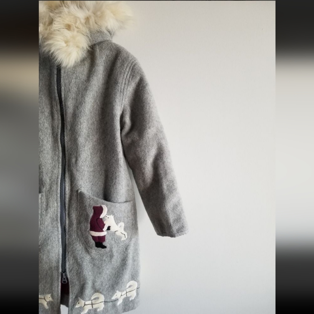 Vintage Inuit Embroidered Wool Parka - Picture 6 of 9